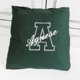 Pillow With Name and Letter Embroidery